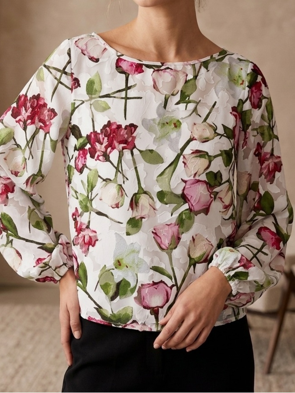Club Monaco Floral Top